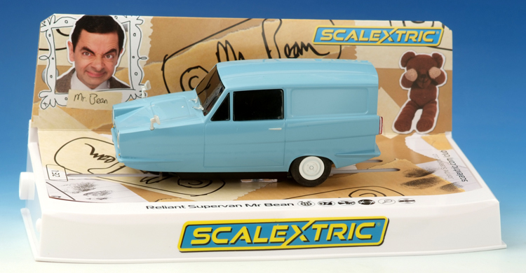 SCALEXTRIC Mr Bean mini van  Reliant Regal